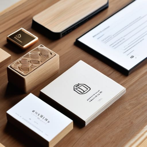 Cohesive small business branding identity development.