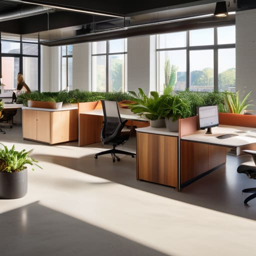 Office layout optimization for workspace efficiency.